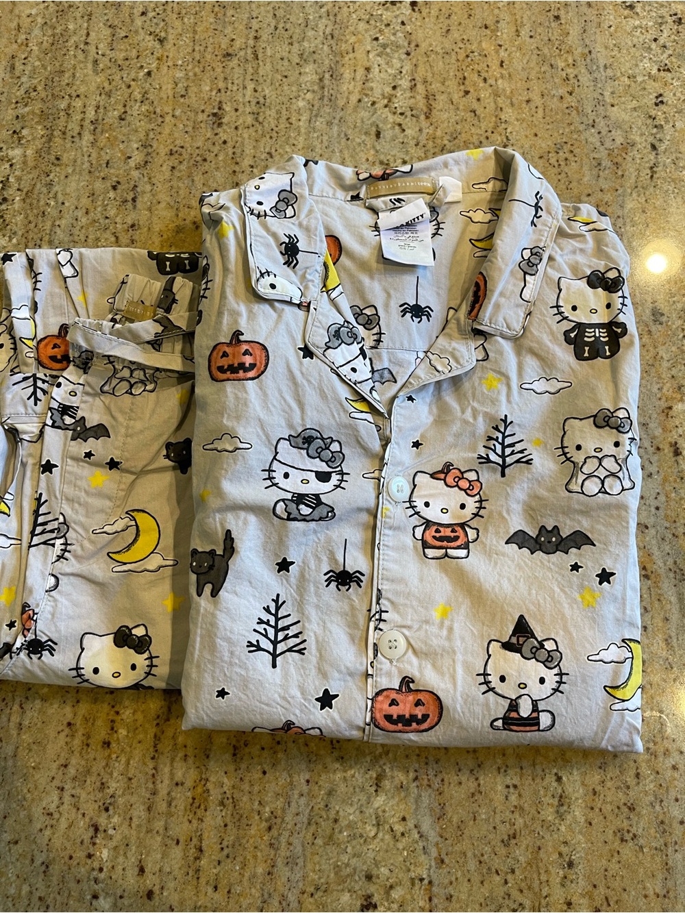 Pottery Barn Teen Halloween Hello Kitty Pajamas Size Large Cotton